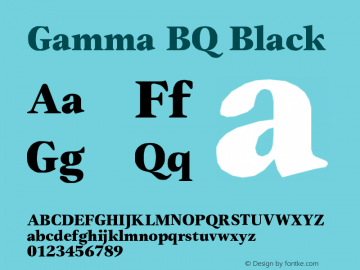 Gamma BQ Black Version 001.000图片样张