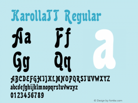 KarollaTT Regular TrueType Maker version 3.00.00 Font Sample