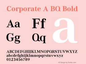 Corporate A BQ Bold Version 001.000图片样张