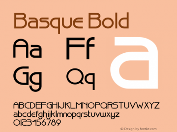 Basque Bold Altsys Fontographer 4.1 12/20/94 Font Sample