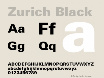 Zurich Black Version 003.001图片样张