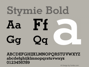 Stymie Bold Version 003.001图片样张