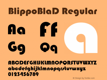 BlippoBlaD Regular Version 001.005图片样张