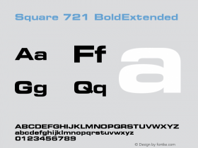 Square 721 BoldExtended Version 003.001图片样张