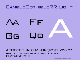 BanqueGothiqueRR Light Version 001.004图片样张