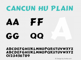 Cancun HU Plain 1.000 Font Sample