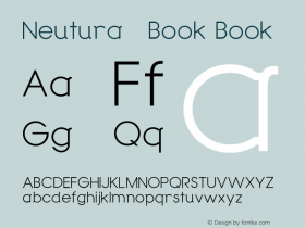 Neutura-Book Book Version 1.0 Font Sample