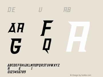 Delux UltraBold Version 001.000 Font Sample