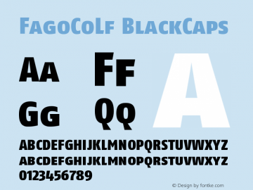 FagoCoLf BlackCaps Version 001.000 Font Sample