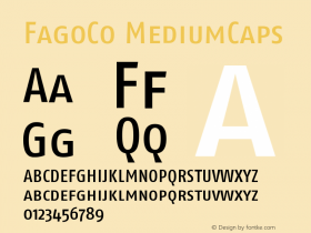 FagoCo MediumCaps Version 001.000 Font Sample
