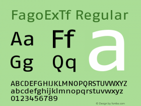 FagoExTf Regular Version 001.000图片样张