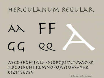 Herculanum Regular 001.000 Font Sample