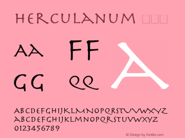 Herculanum 常规体 6.1d4e1 Font Sample