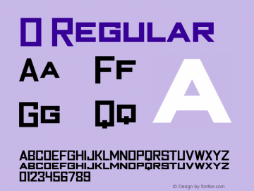 O Regular Altsys Metamorphosis:02/22/2001 Font Sample