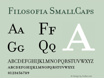 Filosofia SmallCaps Version 001.000图片样张