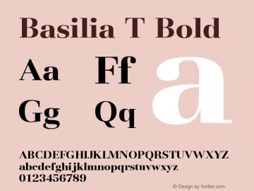 Basilia T Bold Version 001.005图片样张