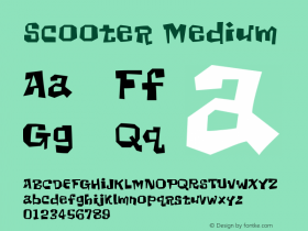 Scooter Medium Version 001.000 Font Sample
