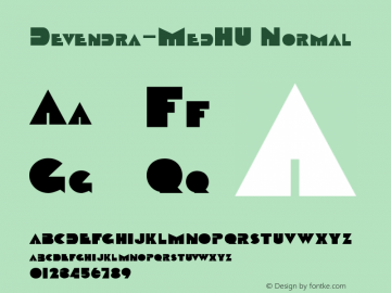 Devendra-MedHU Normal 1.000 Font Sample
