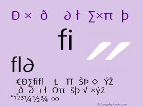 DaxWide RegularExpert Version 001.000 Font Sample