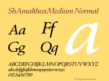 ShAmaltheaMedium Normal Version 001.000图片样张