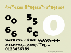 TheSerif 8ExtraBoldExpert Version 1.0图片样张