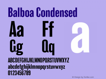Balboa Condensed Version 001.000图片样张