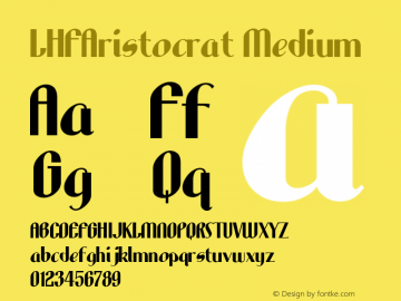 LHFAristocrat Medium Version 001.000图片样张