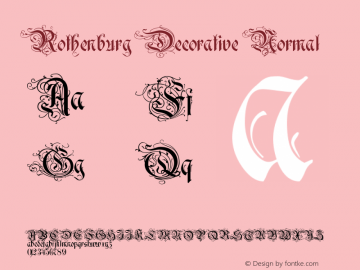Rothenburg Decorative Normal Version 001.060图片样张