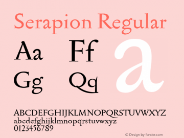 Serapion Regular 1图片样张