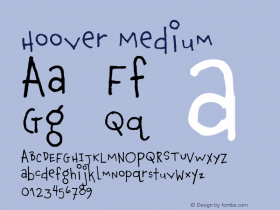 Hoover Medium 001.000 Font Sample