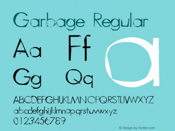 Garbage Regular 001.000图片样张