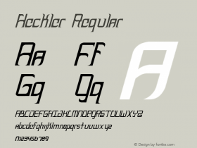 Heckler Regular 001.000 Font Sample