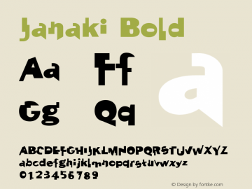 Janaki Bold 001.000 Font Sample