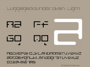 LuggageRoundBroken Light 001.000 Font Sample