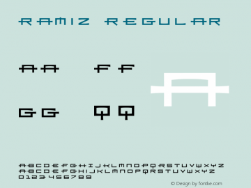 Ramiz Regular 001.000 Font Sample