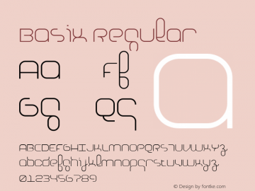 Basix Regular 001.000 Font Sample