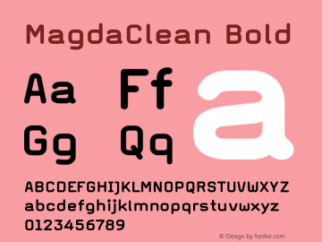 MagdaClean Bold Version 001.000图片样张