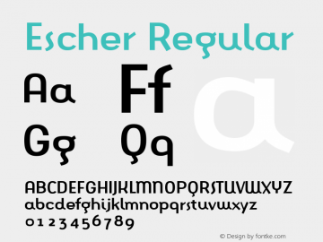 Escher Regular Version 001.000图片样张