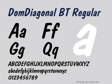 DomDiagonal BT Regular mfgpctt-v4.4 Dec 22 1998图片样张