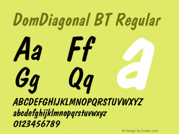 DomDiagonal BT Regular mfgpctt-v4.4 Dec 22 1998图片样张