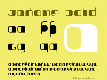 Jakone Bold 001.000 Font Sample