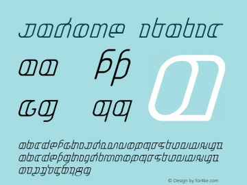 Jakone Italic 001.000 Font Sample