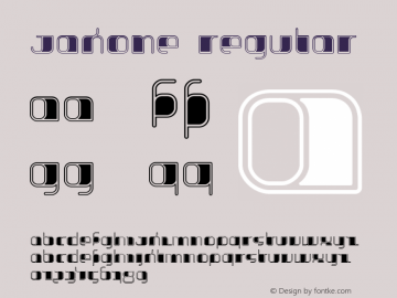 Jakone Regular 001.000 Font Sample