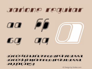 Jakone Regular 001.000 Font Sample