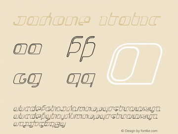 Jakone Italic 001.000图片样张