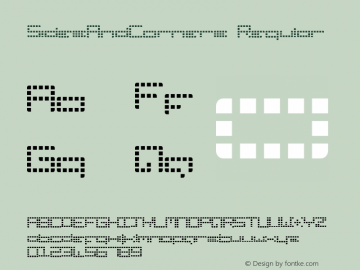 SidesAndCorners Regular 001.000 Font Sample