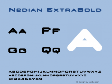 Nedian ExtraBold 001.000图片样张