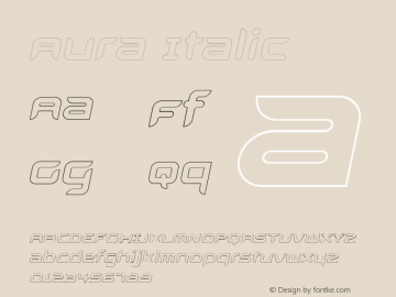 Aura Italic 001.000图片样张