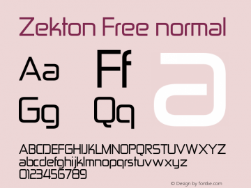 Zekton Free normal Version 001.001图片样张