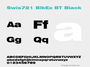 Swis721 BlkEx BT Black mfgpctt-v1.67 Wednesday, August 18, 1993 12:50:53 pm (EST)图片样张